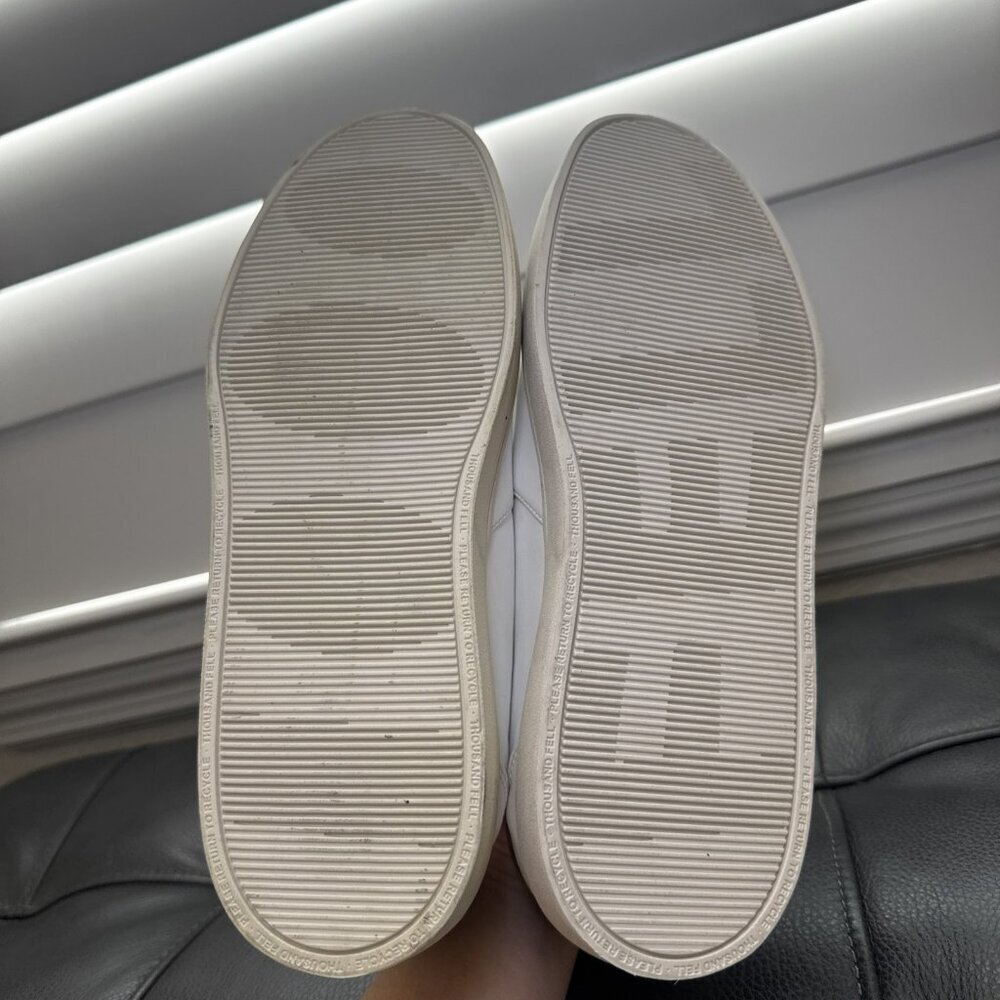 Thousand Fell Women White Sneakers US 8 Green - Picture 8 of 10